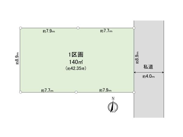 蓮田市見沼町 1区画 区画図 蓮田市見沼町 1区画 区画図