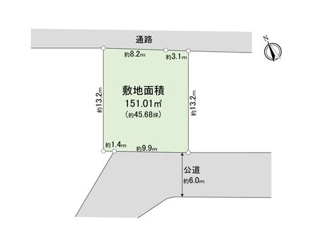 蓮田市関山4丁目 土地 地形図