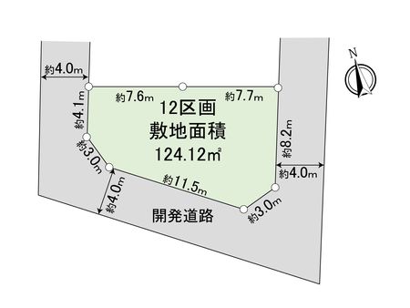 さいたま市見沼区大字丸ケ崎 土地 12区画 地形図