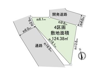 さいたま市見沼区大字丸ケ崎 土地 4区画 地形図