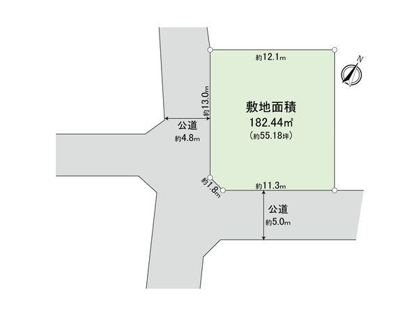 蓮田市東3丁目 区画図