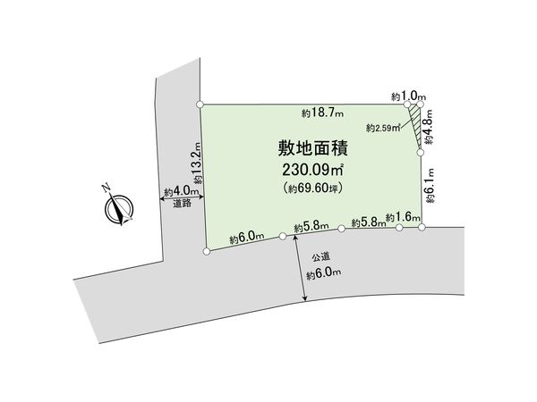 さいたま市岩槻区大字飯塚 地型図
