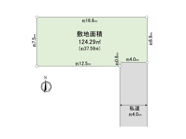 さいたま市岩槻区諏訪5丁目 地型図