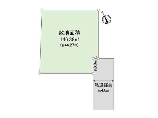 上尾市大字瓦葺 区画図