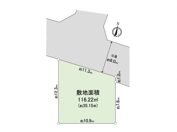 上尾市大字瓦葺 区画図 上尾市大字瓦葺 区画図