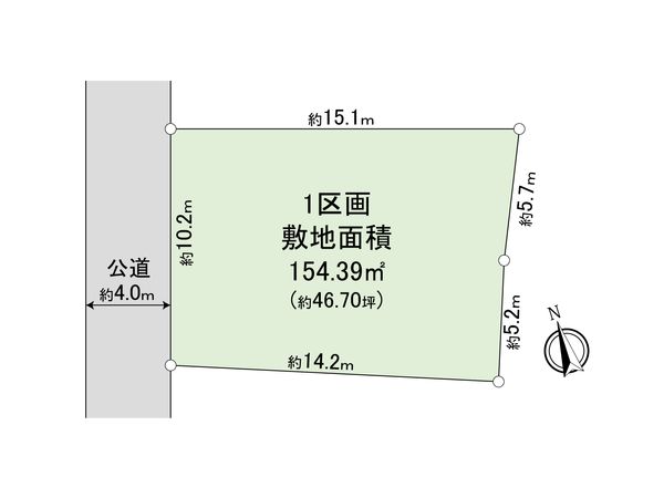 蓮田市馬込5丁目 1区画 区画図 蓮田市馬込5丁目 1区画 区画図