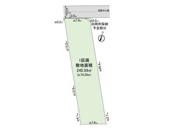 白岡市白岡 1区画 区画図 白岡市白岡 1区画 区画図