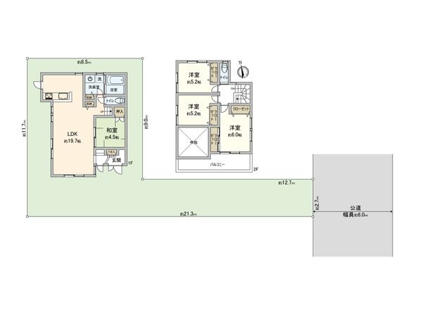 白岡市西3丁目 間取図(平面図)