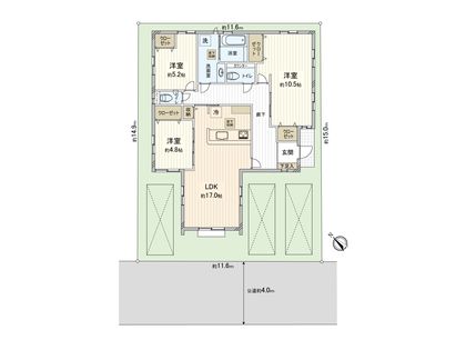 上尾市大字原市 間取図(平面図)