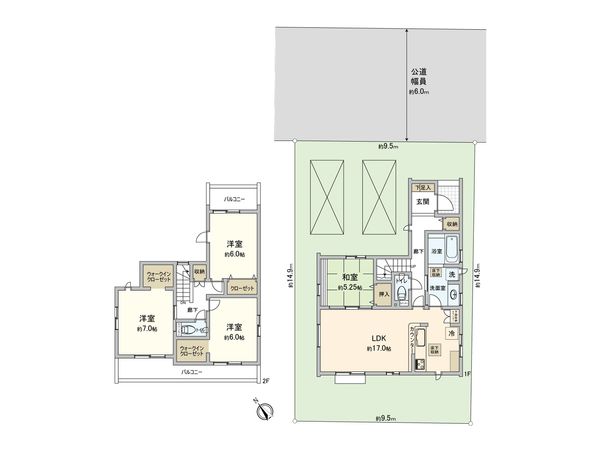 見沼区深作3丁目 間取図(平面図) 見沼区深作3丁目 間取図(平面図)