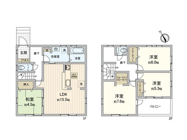 さいたま市岩槻区大字岩槻 4号棟 間取図(平面図) さいたま市岩槻区大字岩槻 4号棟 間取図(平面図)
