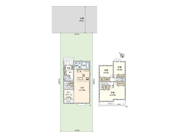 蓮田市椿山1丁目 間取図(平面図)