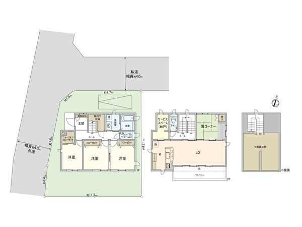 さいたま市岩槻区東町1丁目 間取図(平面図) さいたま市岩槻区東町1丁目 間取図(平面図)