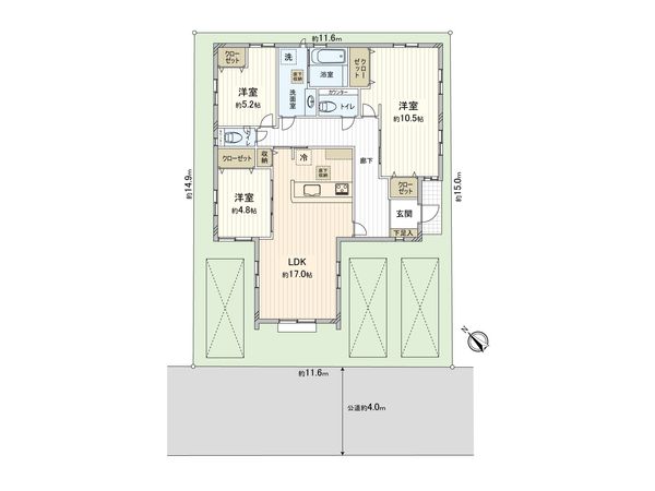 上尾市大字原市 間取図(平面図)