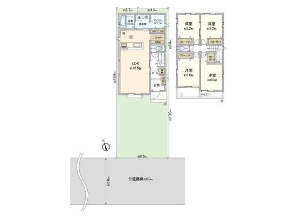 さいたま市見沼区東大宮6丁目 C号棟 間取図(平面図) さいたま市見沼区東大宮6丁目 C号棟 間取図(平面図)