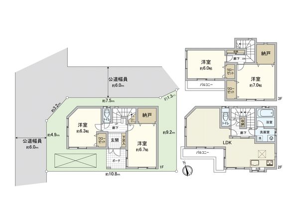 さいたま市見沼区東大宮5丁目 間取図(平面図) さいたま市見沼区東大宮5丁目 間取図(平面図)