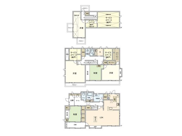 さいたま市見沼区東大宮3丁目 間取図(平面図)