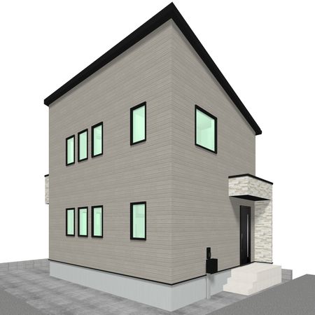 上尾市大字瓦葺 外観パース図