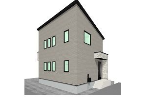 上尾市大字瓦葺 外観パース図 上尾市大字瓦葺 外観パース図