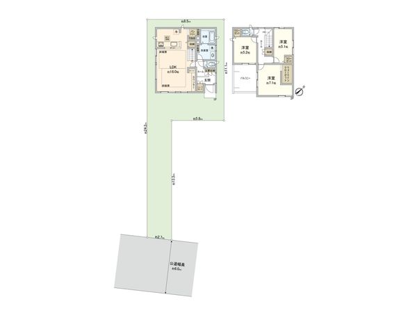 さいたま市見沼区深作1丁目 間取図(平面図)
