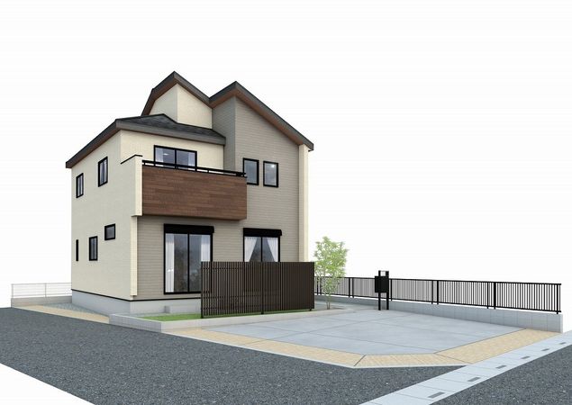 白岡市小久喜 外観パース図 白岡市小久喜 外観パース図
