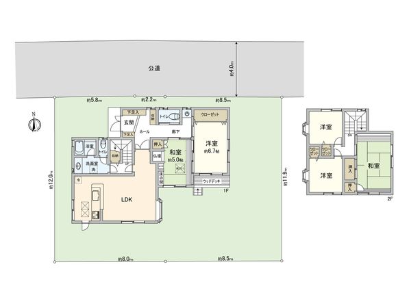 久喜市葛梅 間取図(平面図) 久喜市葛梅 間取図(平面図)