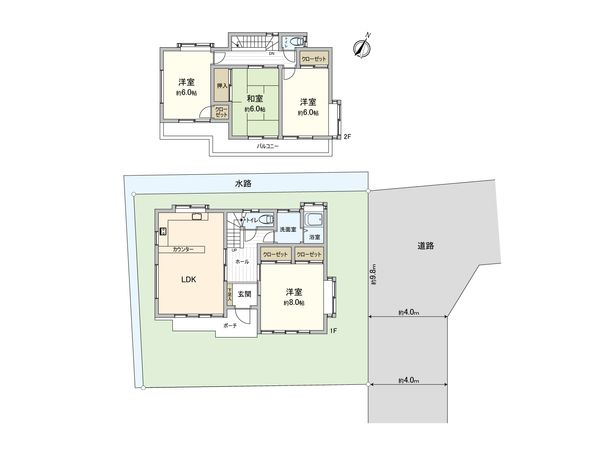 蓮田市御前橋1丁目 間取図(平面図) 蓮田市御前橋1丁目 間取図(平面図)