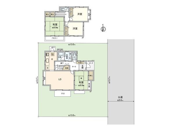 白岡市新白岡3丁目 間取図(平面図)