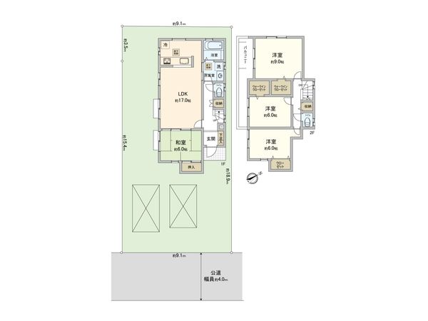 久喜市本町3丁目 間取図(平面図) 久喜市本町3丁目 間取図(平面図)