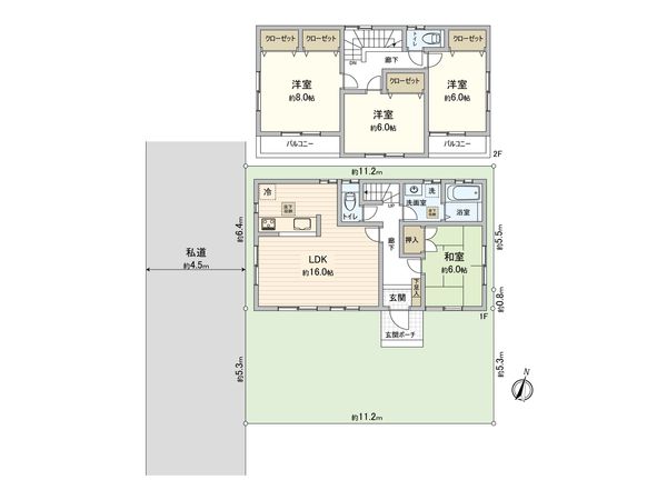 蓮田市藤ノ木3丁目 間取図(平面図) 蓮田市藤ノ木3丁目 間取図(平面図)