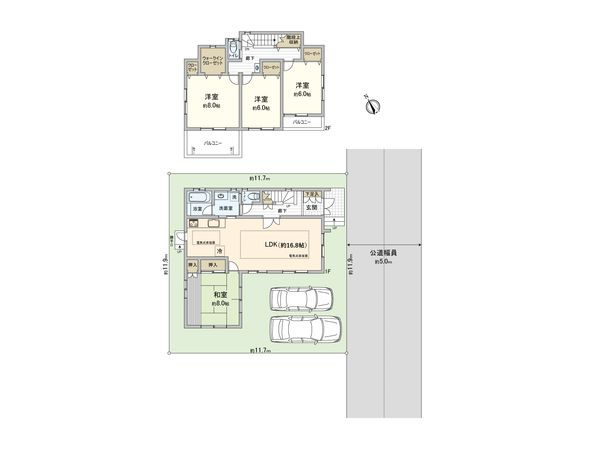 さいたま市北区本郷町 間取図(平面図) さいたま市北区本郷町 間取図(平面図)