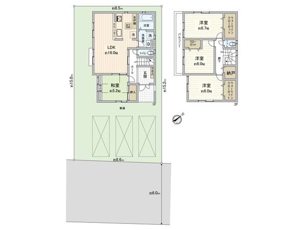 さいたま市岩槻区大字南辻 間取図(平面図) さいたま市岩槻区大字南辻 間取図(平面図)