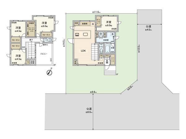蓮田市大字閏戸 間取図(平面図)