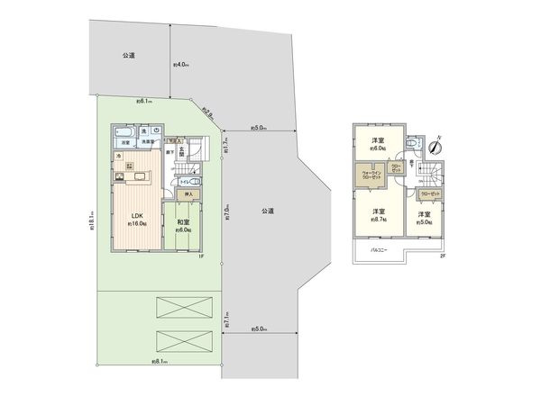 白岡市篠津 間取図(平面図)