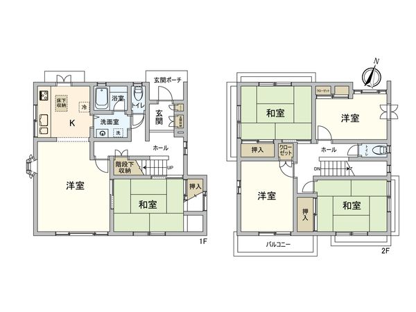 春日部市豊町3丁目 間取図(平面図) 間取図(平面図)