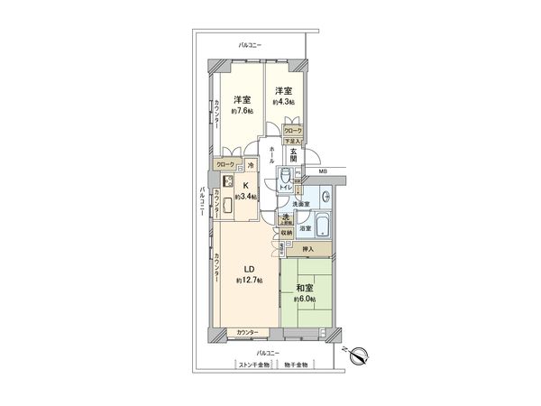 パークシティ白岡 センターガーデン 間取図(平面図) パークシティ白岡 センターガーデン 間取図(平面図)