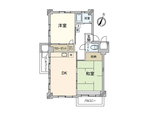 武里団地 間取図(平面図) 間取図(平面図)