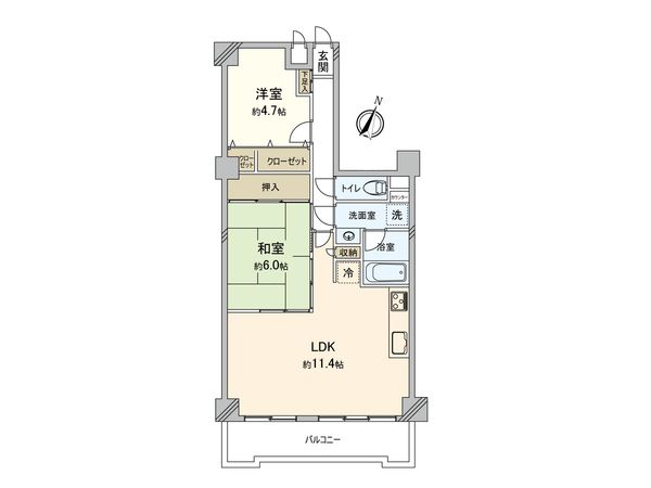 ライオンズマンション上尾原市 間取図(平面図) 間取図(平面図)