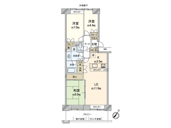 パークシティ白岡 イーストガーデン 間取図(平面図)