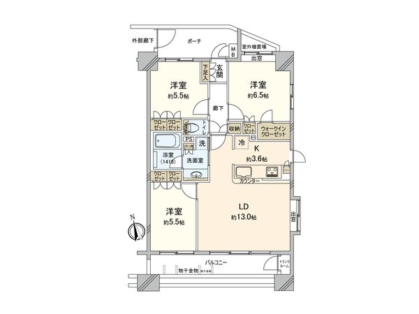 アイディーコート東大宮 間取図(平面図) アイディーコート東大宮 間取図(平面図)