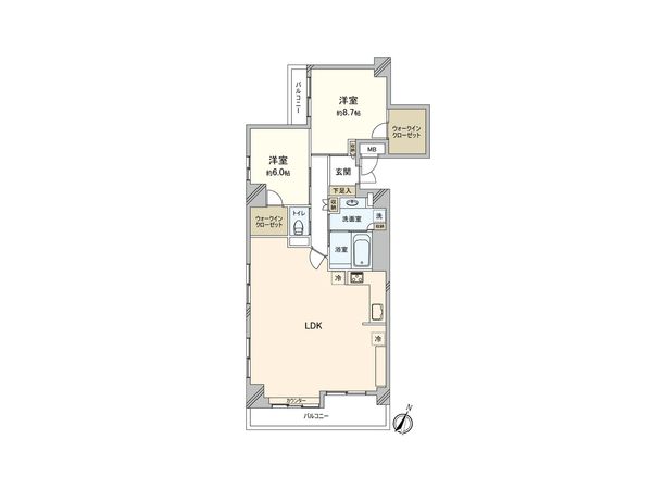 大宮宮原ガーデンハウス 間取図(平面図) 大宮宮原ガーデンハウス 間取図(平面図)