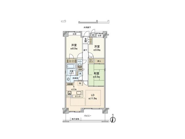 サンクレイドル東大宮 間取図