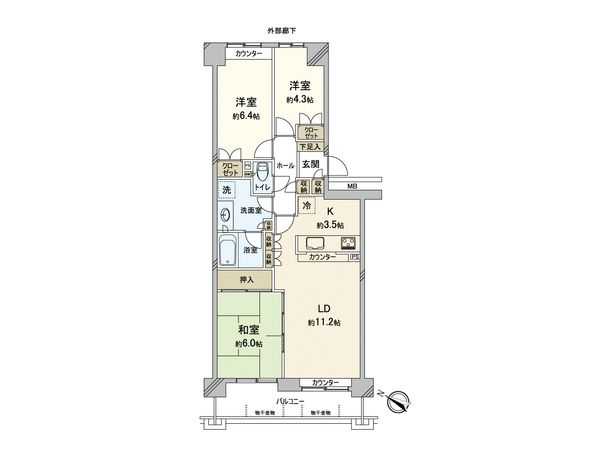 パークシティ白岡 ウエストガーデン 間取図(平面図)
