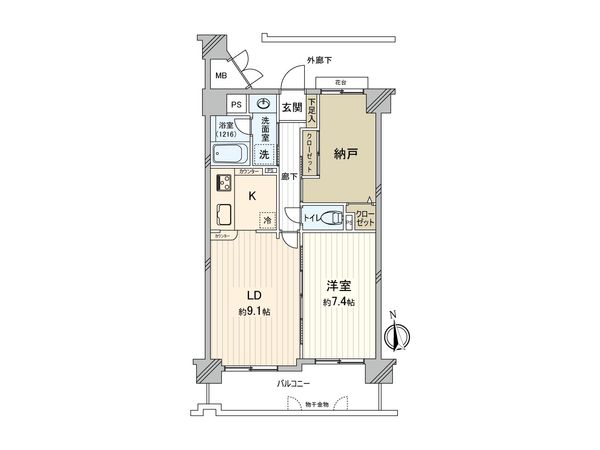 ルネ東大宮 間取図