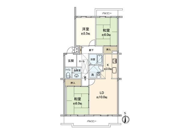 東鷲宮ニュータウン駅前プラザ 間取図(平面図)