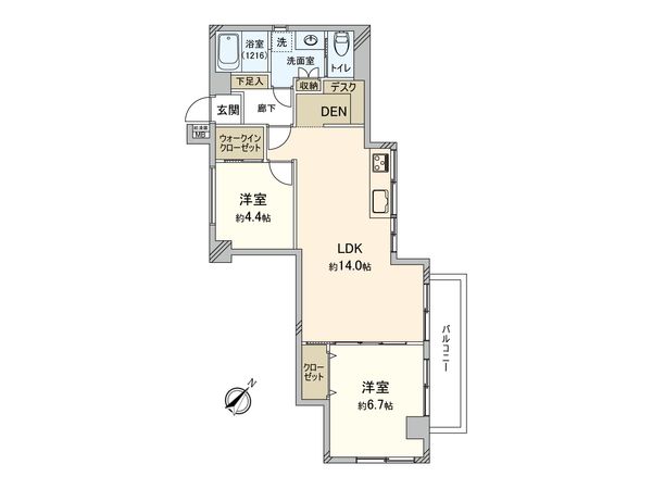 エクレール大宮 間取図(平面図)