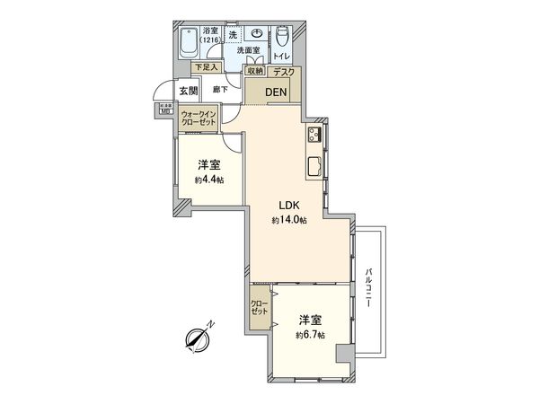 エクレール大宮 間取図(平面図) エクレール大宮 間取図(平面図)