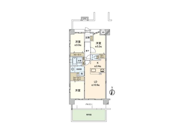アルファスマート東大宮 間取図(平面図)