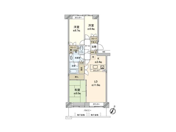 パークシティ白岡 センターガーデン 間取図(平面図) パークシティ白岡 センターガーデン 間取図(平面図)