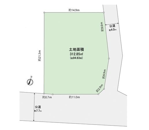 入間市中神 土地 区画図